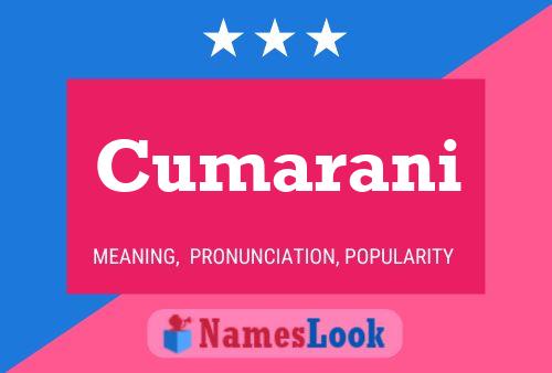 Cumarani Name Poster