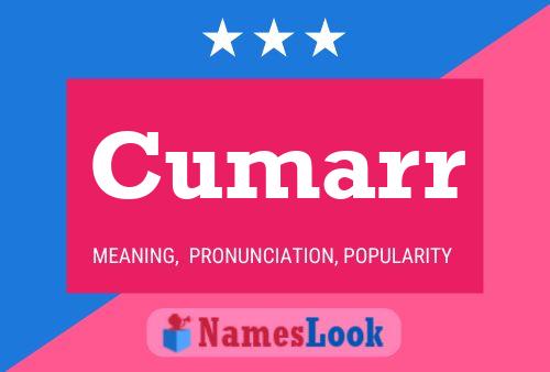 Cumarr Name Poster