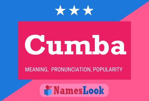 Cumba Name Poster