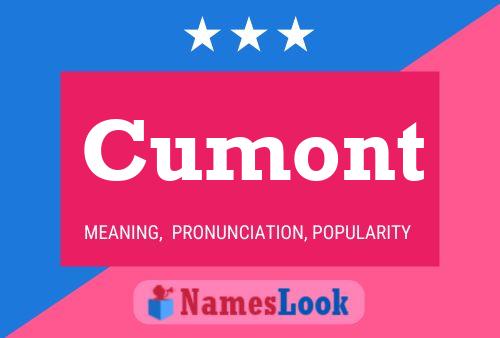 Cumont Name Poster