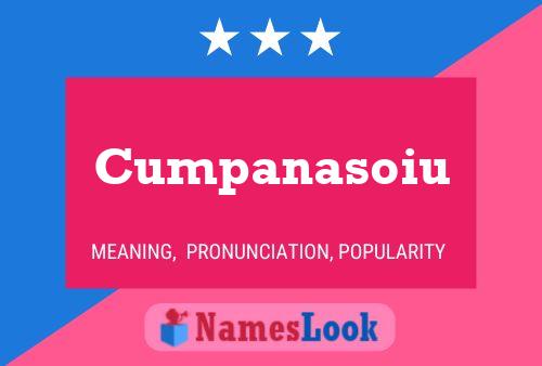 Cumpanasoiu Name Poster