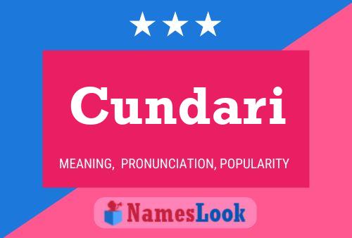 Cundari Name Poster