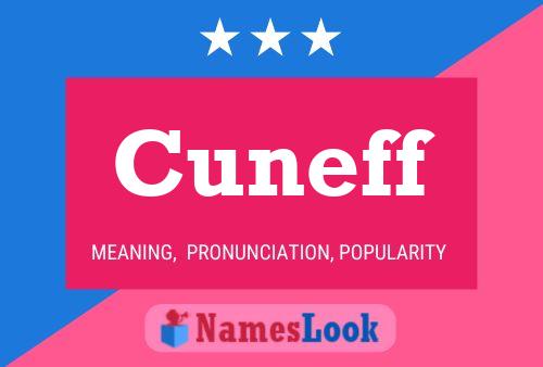 Cuneff Name Poster