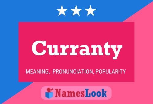 Curranty Name Poster