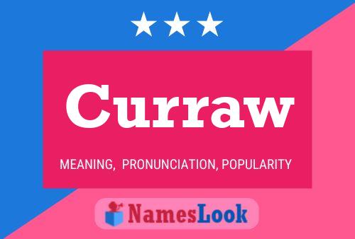 Curraw Name Poster