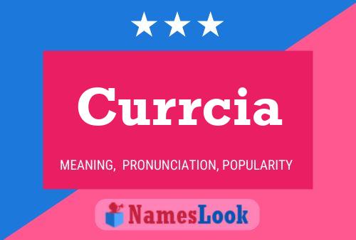 Currcia Name Poster