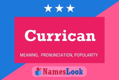 Currican Name Poster