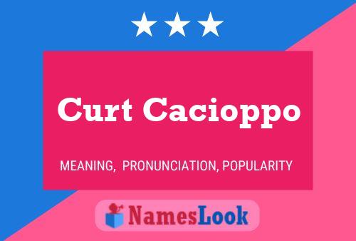 Curt Cacioppo Name Poster