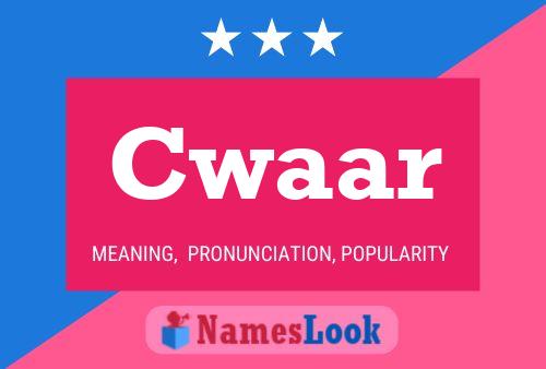 Cwaar Name Poster