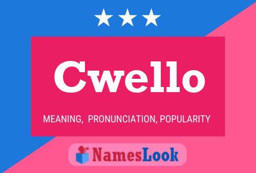 Cwello Name Poster