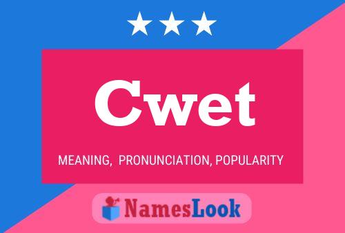 Cwet Name Poster