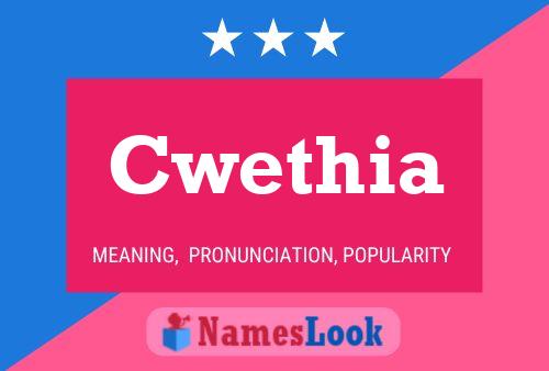 Cwethia Name Poster