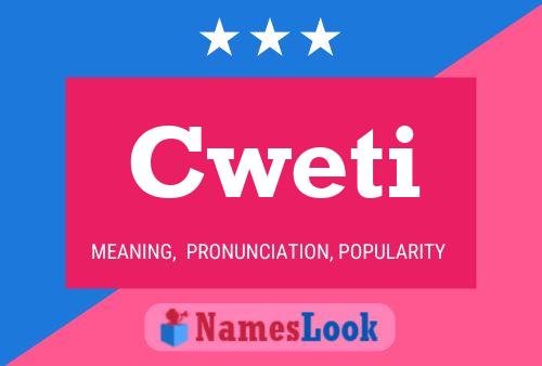 Cweti Name Poster