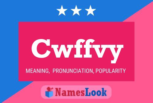 Cwffvy Name Poster