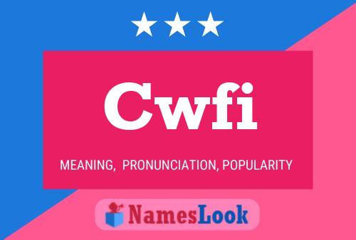 Cwfi Name Poster