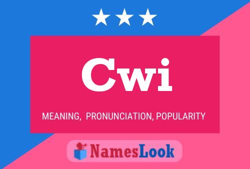 Cwi Name Poster