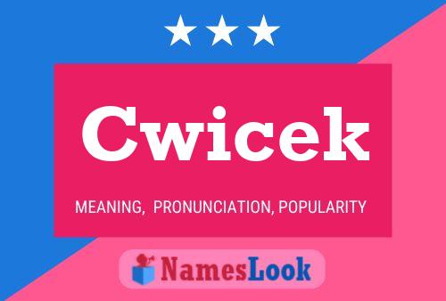 Cwicek Name Poster