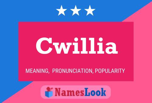 Cwillia Name Poster