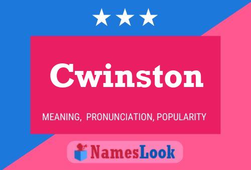 Cwinston Name Poster