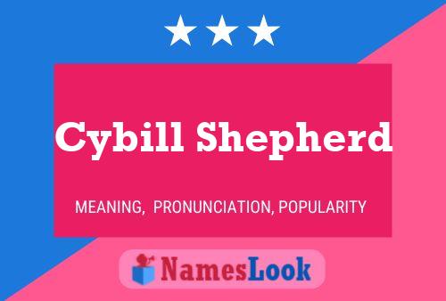 Cybill Shepherd Name Poster