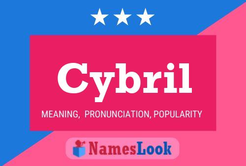 Cybril Name Poster