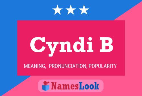 Cyndi B Name Poster