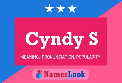 Cyndy S Name Poster