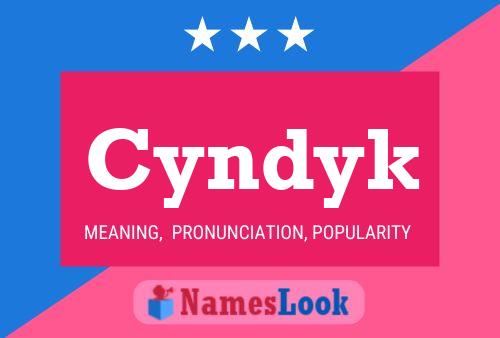 Cyndyk Name Poster