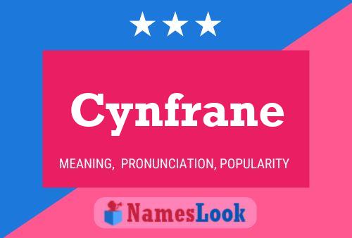 Cynfrane Name Poster