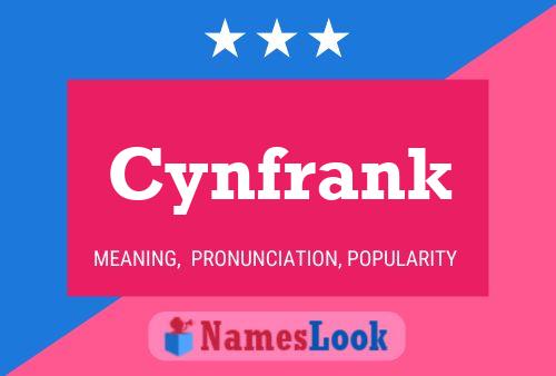 Cynfrank Name Poster