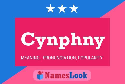 Cynphny Name Poster