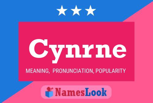 Cynrne Name Poster