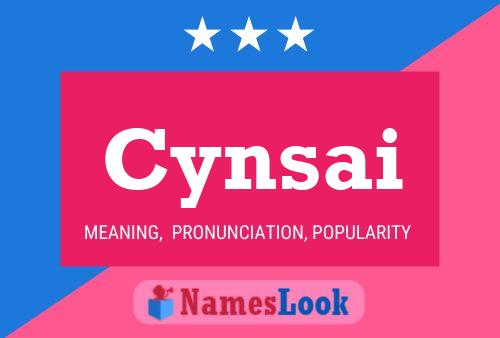 Cynsai Name Poster