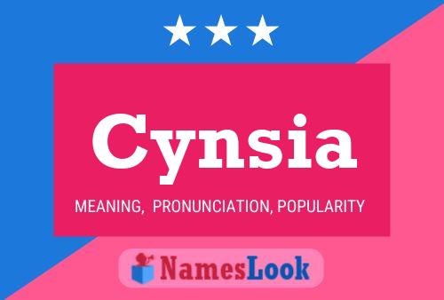 Cynsia Name Poster