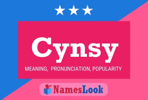 Cynsy Name Poster