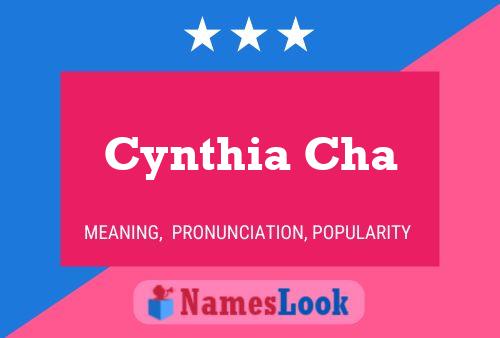 Cynthia Cha Name Poster