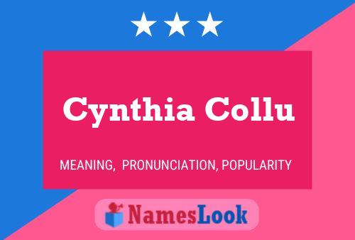 Cynthia Collu Name Poster