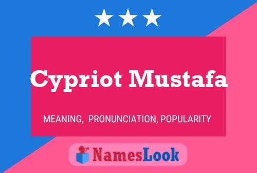 Cypriot Mustafa Name Poster