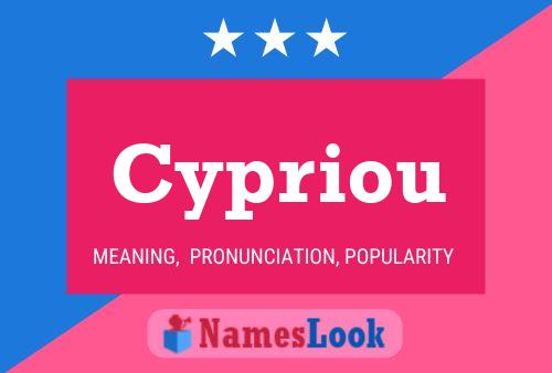 Cypriou Name Poster