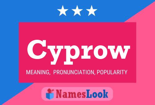 Cyprow Name Poster