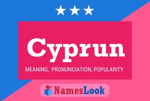 Cyprun Name Poster