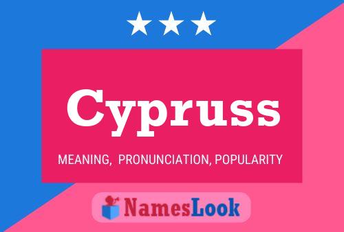 Cypruss Name Poster