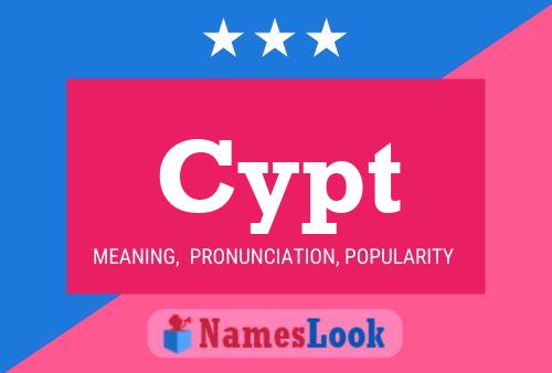 Cypt Name Poster