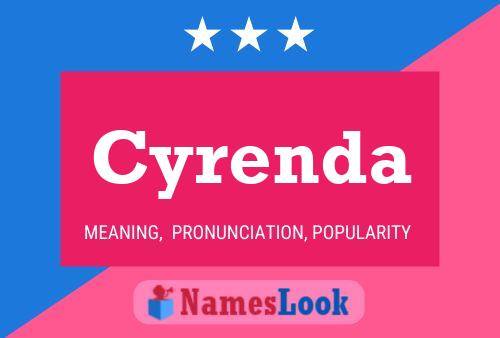 Cyrenda Name Poster