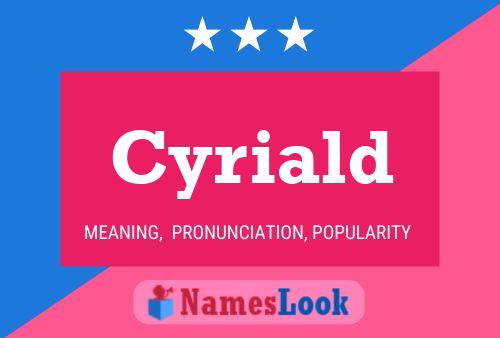 Cyriald Name Poster