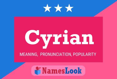 Cyrian Name Poster