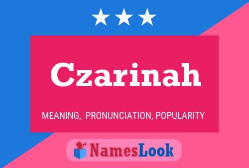 Czarinah Name Poster