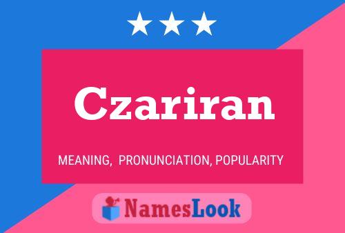 Czariran Name Poster