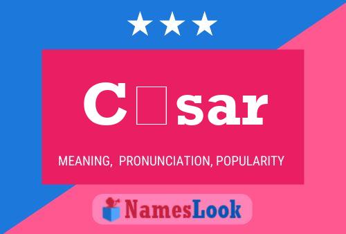 Cèsar Name Poster