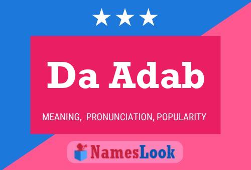 Da Adab Name Poster